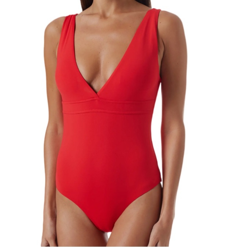 NWT Melissa Odabash Pompeii Red One-Piece Swimsuit - Sz 10